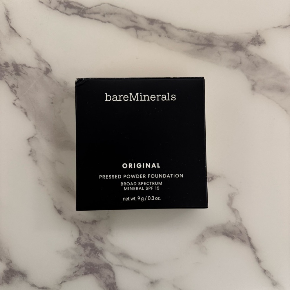 BareMinerals ORIGINAL TALC-FREE PRESSED POWDER FOUNDATION MINERAL Tan Nude 17